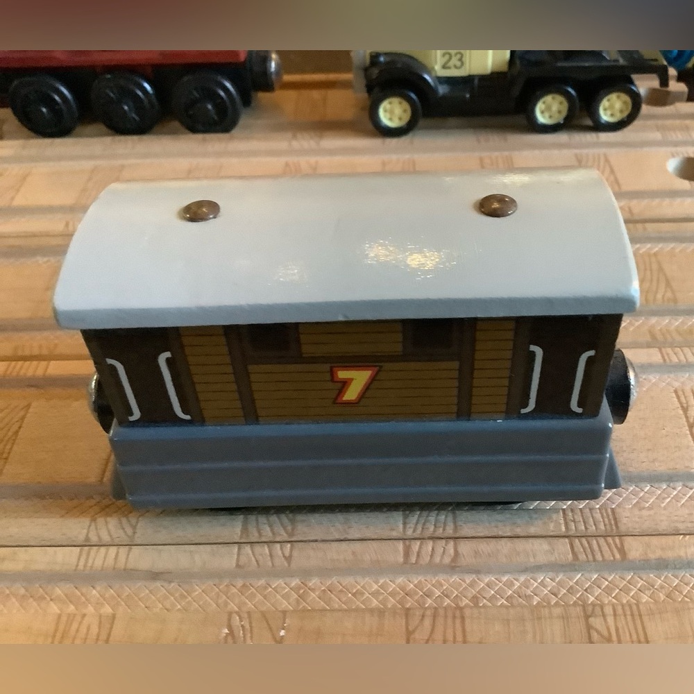 Toby Tram Engine Thomas the Train Wooden Railway Friends 1996 Learning Curve - Picture 3 of 4